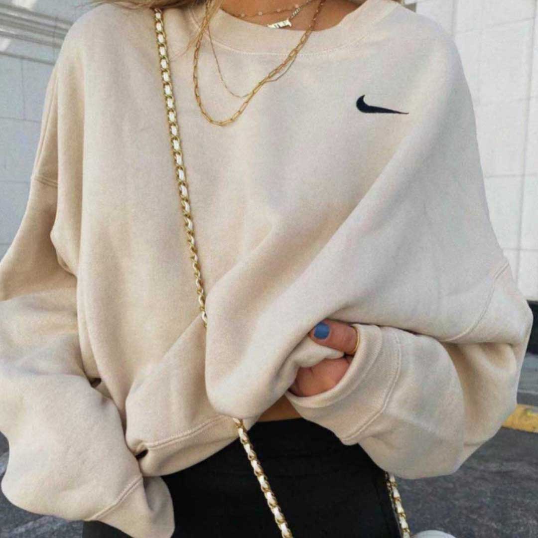 Sudadera Extragrande De Corte Recto Con Logo De La Marca Pequeño En Color  Avena De Nike Flash Sales, UP TO 69% OFF | www.bravoplaya.com