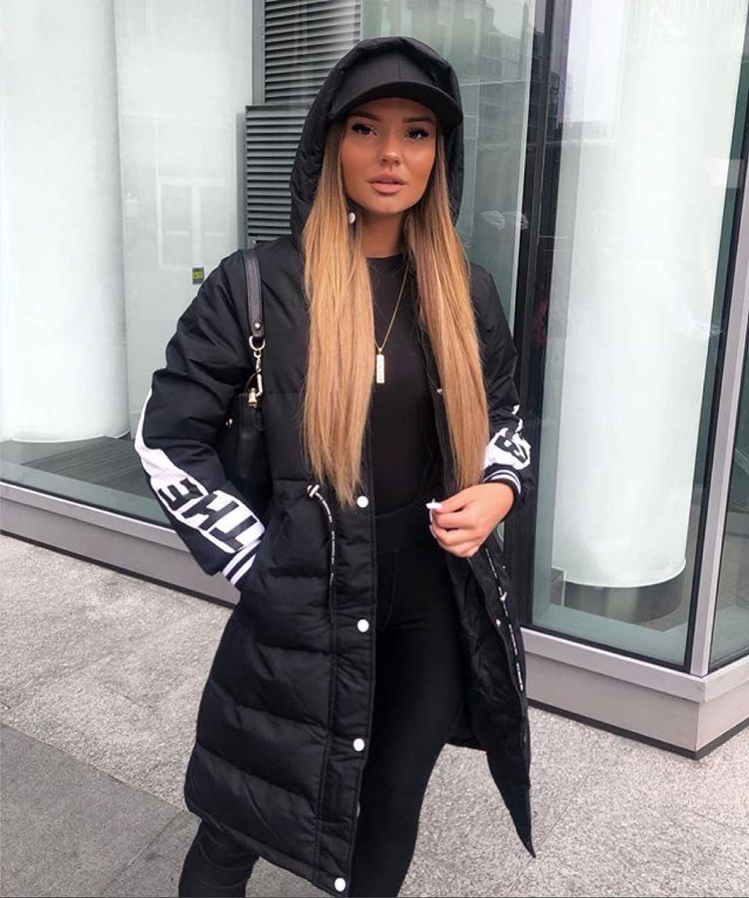 couture club longline puffer jacket 