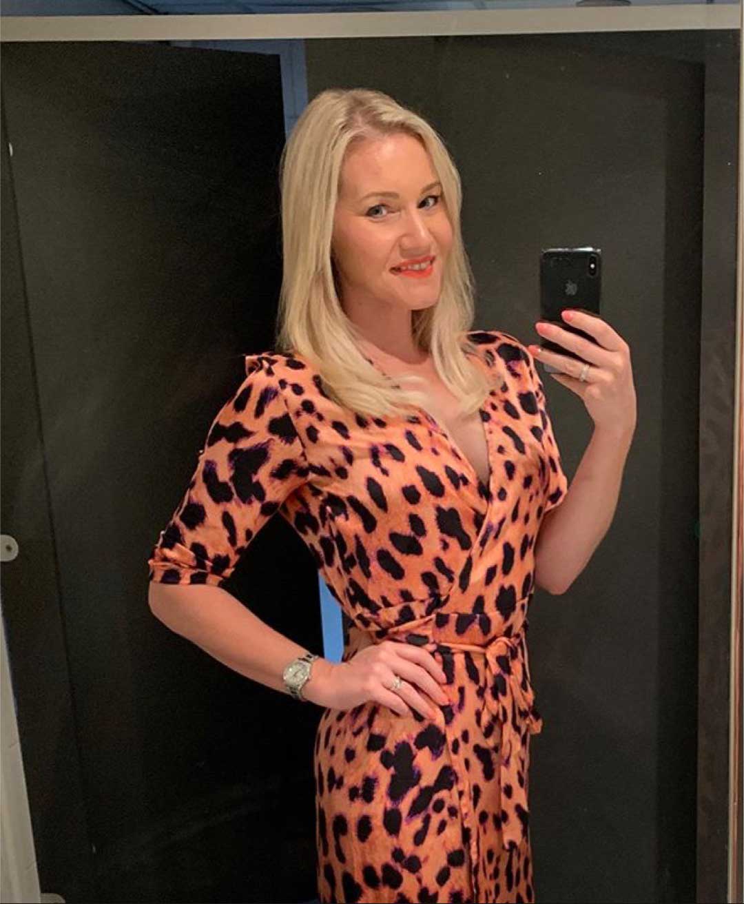 Yondal Dress In Pleorange Leopard 2025