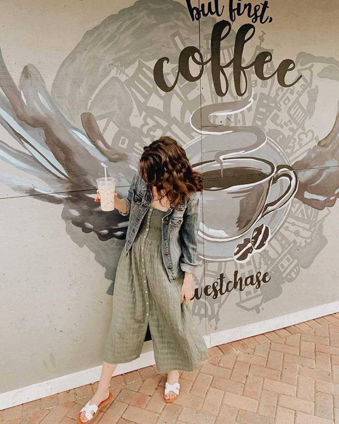 aerie smocked button down dress