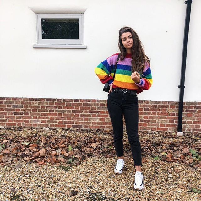 monki rainbow sweater