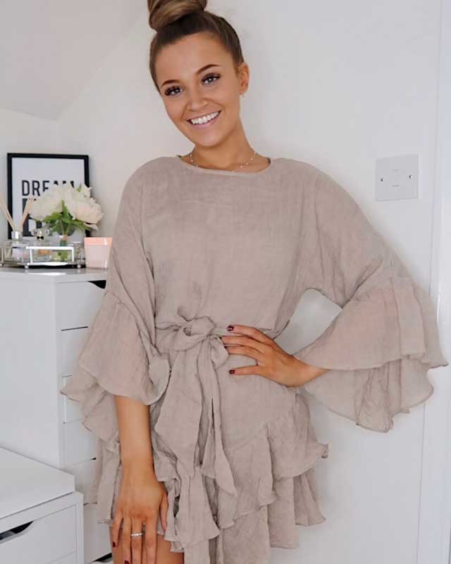 antique wish mini dress